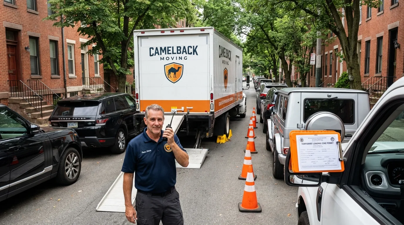 City street loading permit setup in South Portland, ME